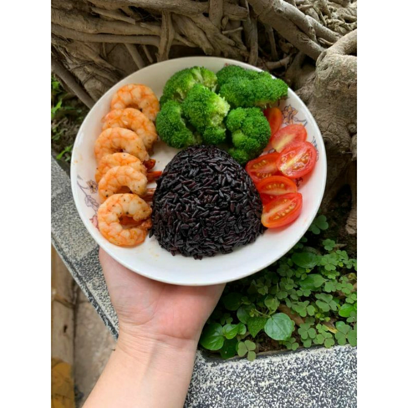 ( 1kg) Gạo lứt đen Điện Biên mềm dẻo