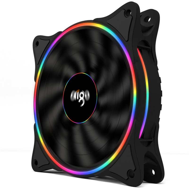 Aigo V1 12cm Black RGB Desktop Case Cooling Fans