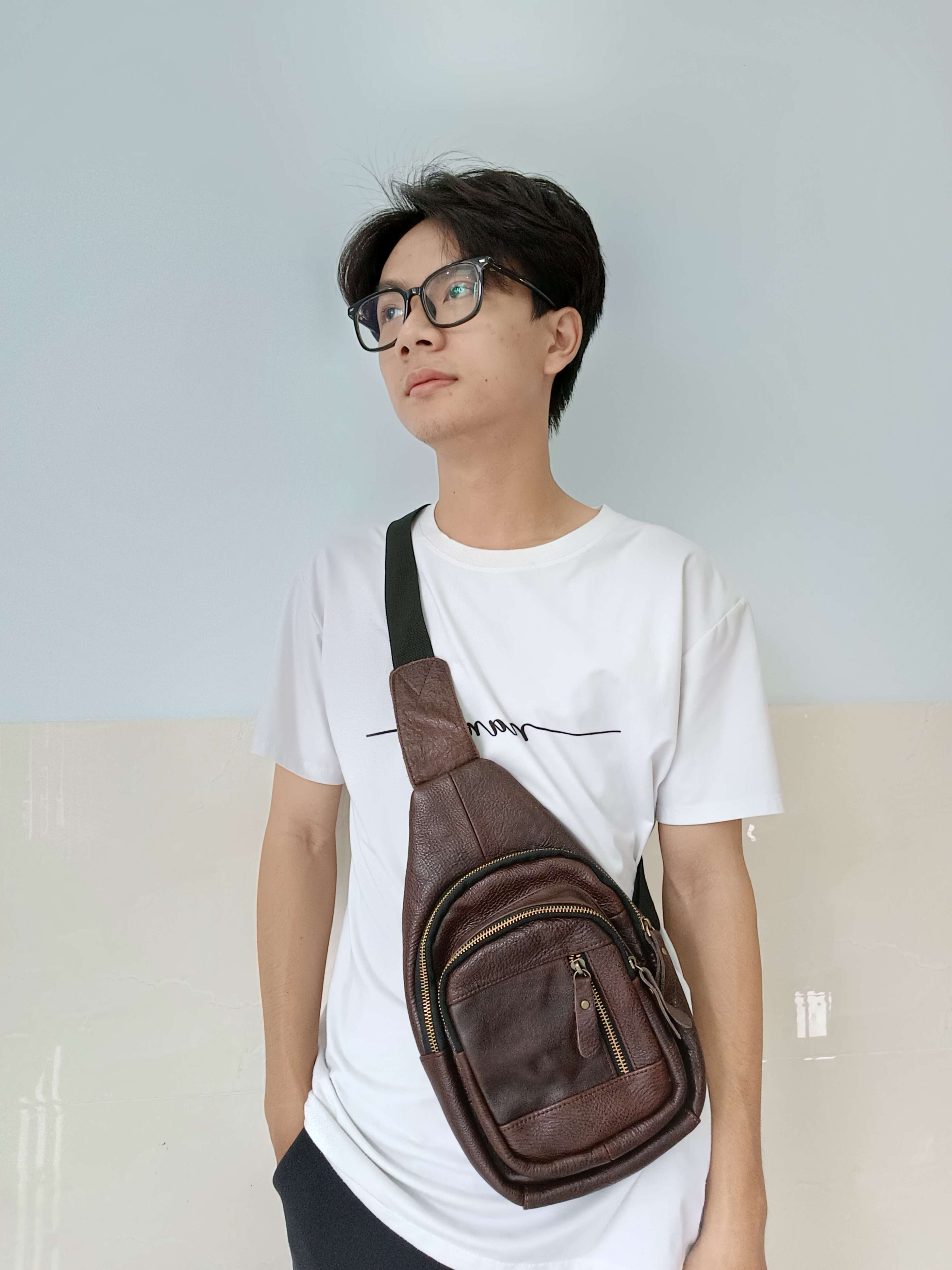 Túi đeo chéo nam da bò cao cấp