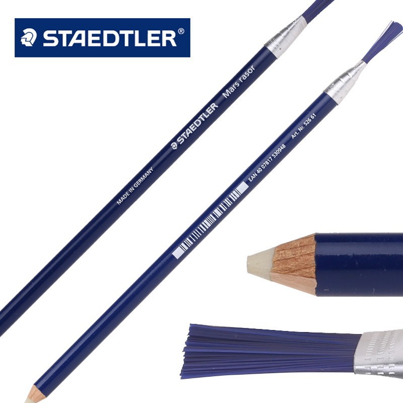 Hộp 12 cây tẩy mực staedtler mars rasor 526 61 dạng bút kèm chổi