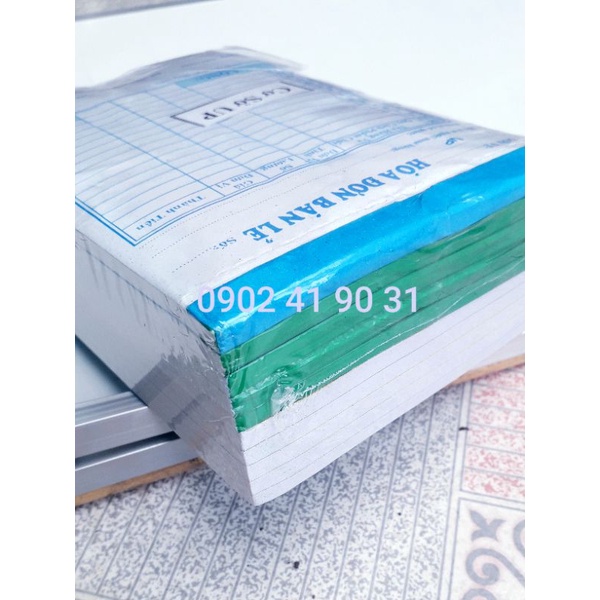 10 cuốn hóa đơn 1 liên, loai mỏng or dày