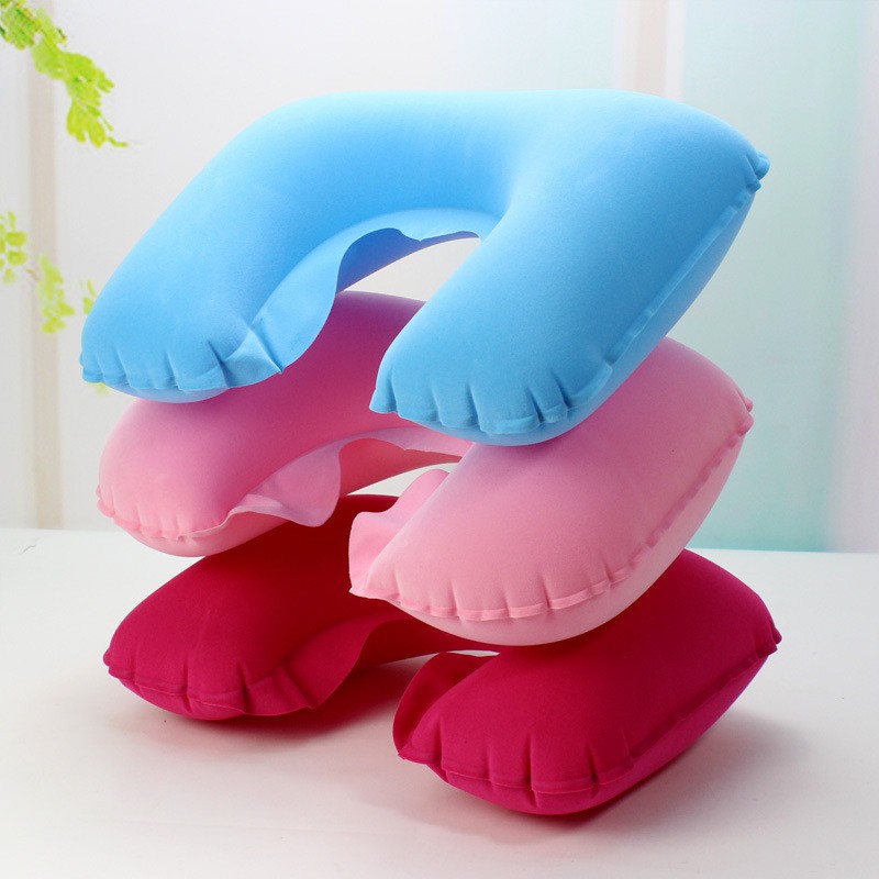 (SỈ) Bộ 3 món gối hơi du lịch, đủ màu (gối hơi, bịt tai, bịt mắt)