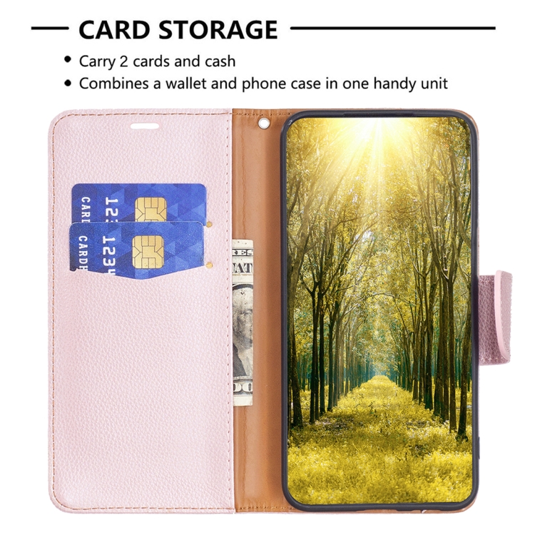 【HZSUNSKY】 For Xiaomi Redmi Note 13 Litchi Texture Pure Color Leather Phone Case