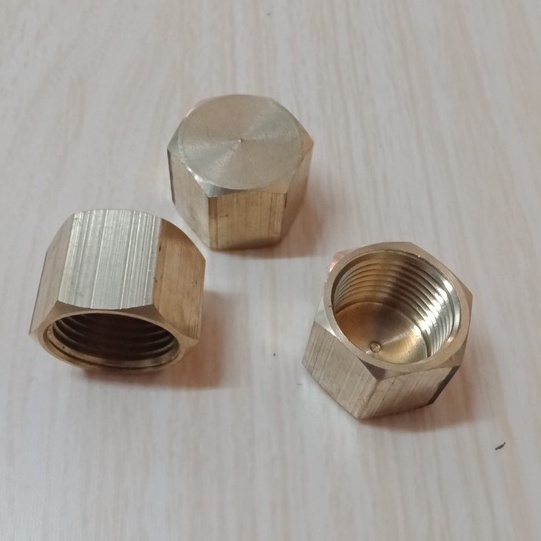 Nút bịt ren trong 21mm, đồng thau