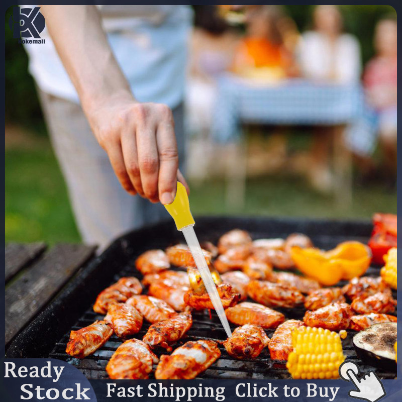 Kokemall Plastic Turkey Baster Reusable Turkey Baster Turkey Flavor Injector Baster