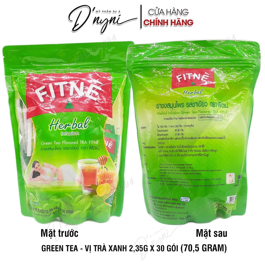 (30 - 40 Gói) Trà Túi Lọc Fitne Herbal Thải Độc Giảm Mỡ Thái Lan