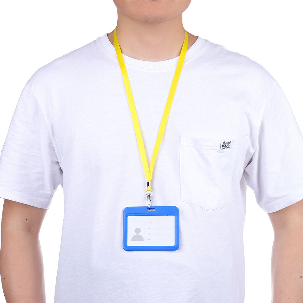 【AiBaby Store】1Pcs New Supplies Name Tag Fashion Neck Strap Badge Holder Lanyard Hanging Rope ID Card Holder. 
