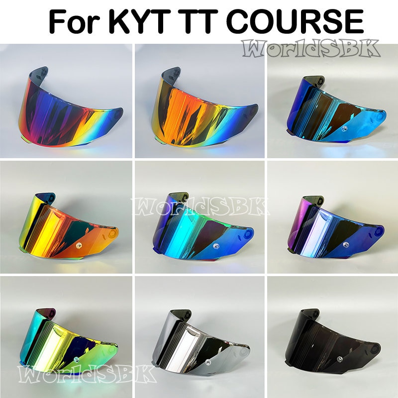 Mũ bảo hiểm xe máy Visor cho kyt TT nhiên Mũ bảo hiểm xe máy màn chắn Mũ bảo hiểm kính chắn gió Kem chống nắng TTC Mũ bảo hiểm phụ kiện cường độ cao