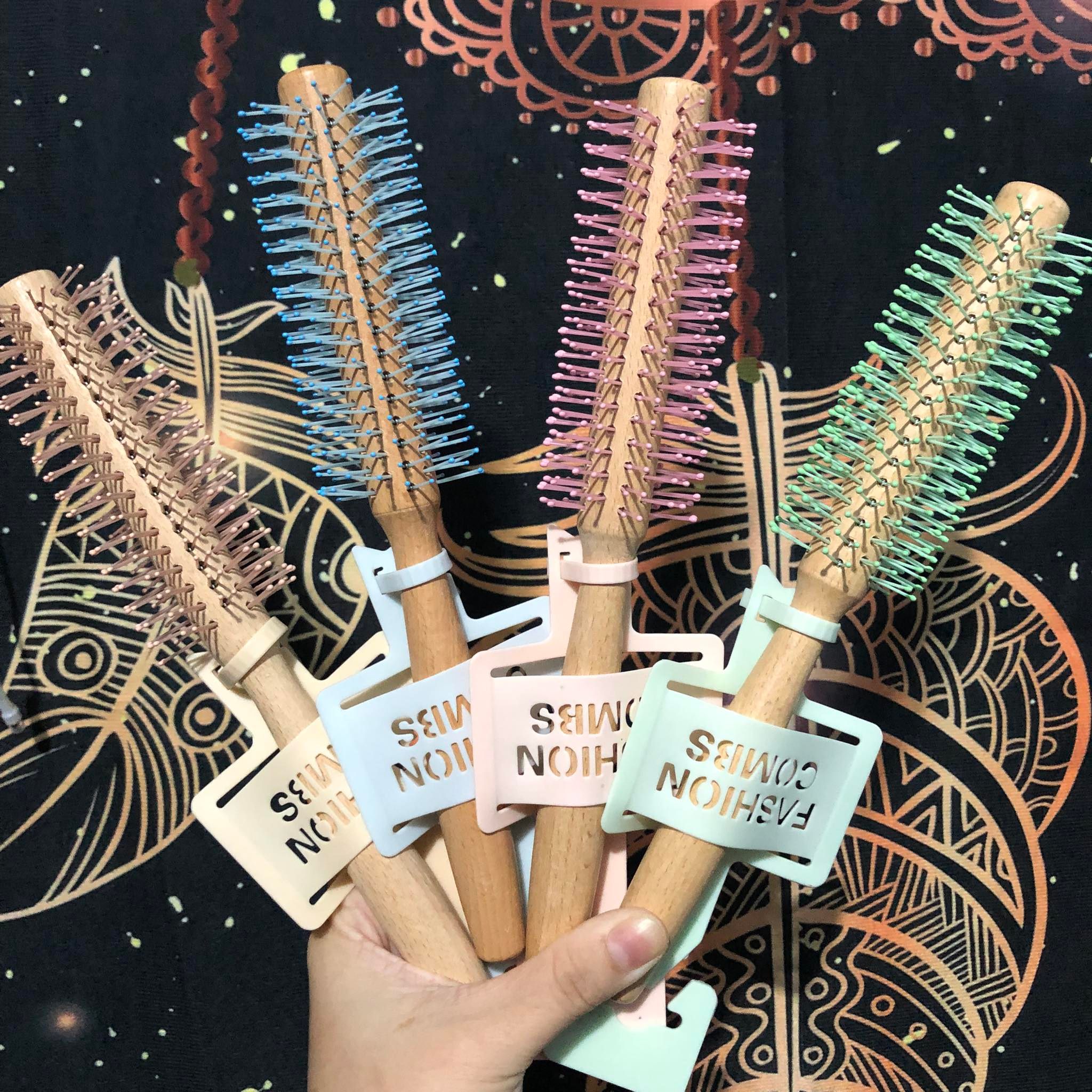 Lược Cuốn Tóc Tròn Đa Năng Bằng Gỗ Cao Cấp(Hàng Mới)