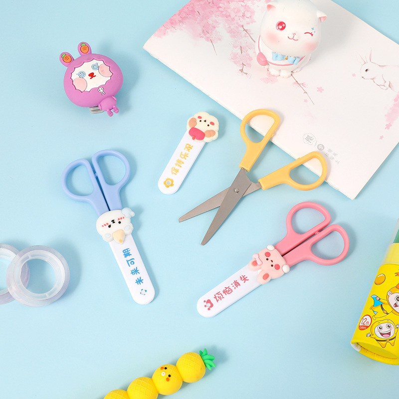 Kéo Cắt Giấy Thủ Công mini Dễ Thương Cho Bé