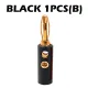 4mm Banana Male Plug + Female Socket Connector Screw Terminal Binding Post Audio Speaker Adapter Black Red Banana Pin. 