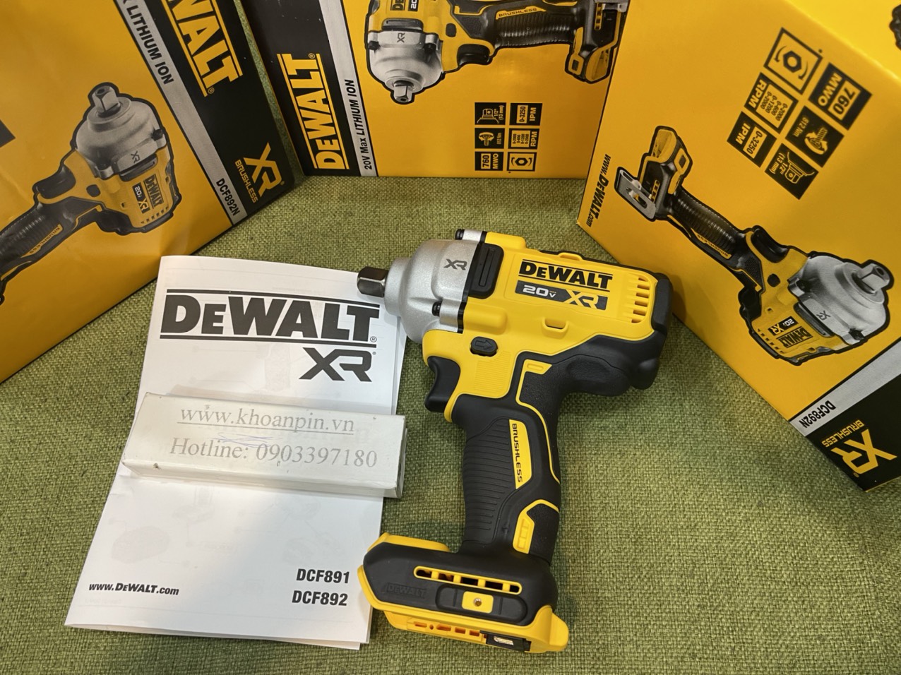 MÁY SIẾT BU LÔNG DÙNG PIN DEWALT DCF892 BODY