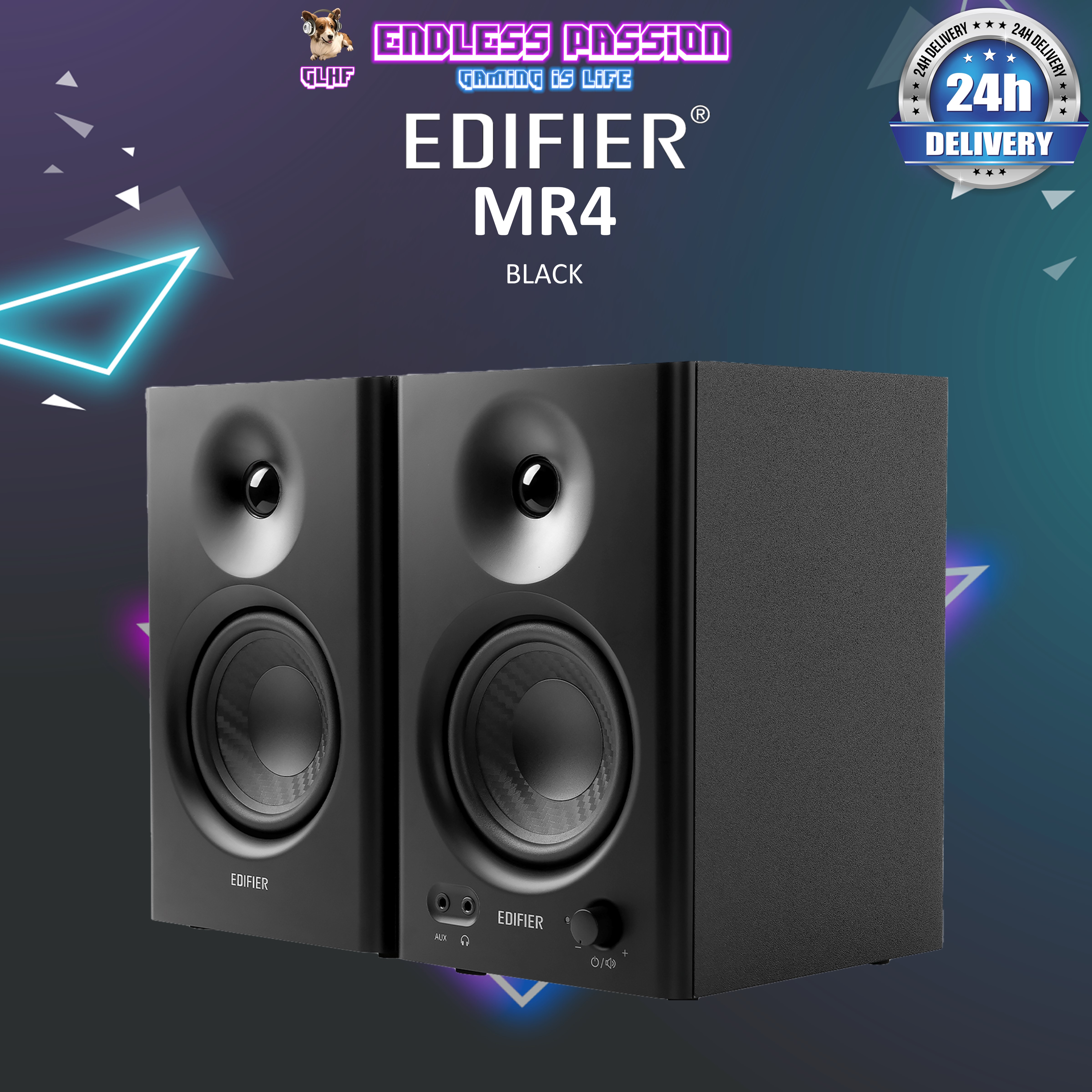 Edifier MR4 Powered Studio Monitor Speakers 42W | Lazada Singapore