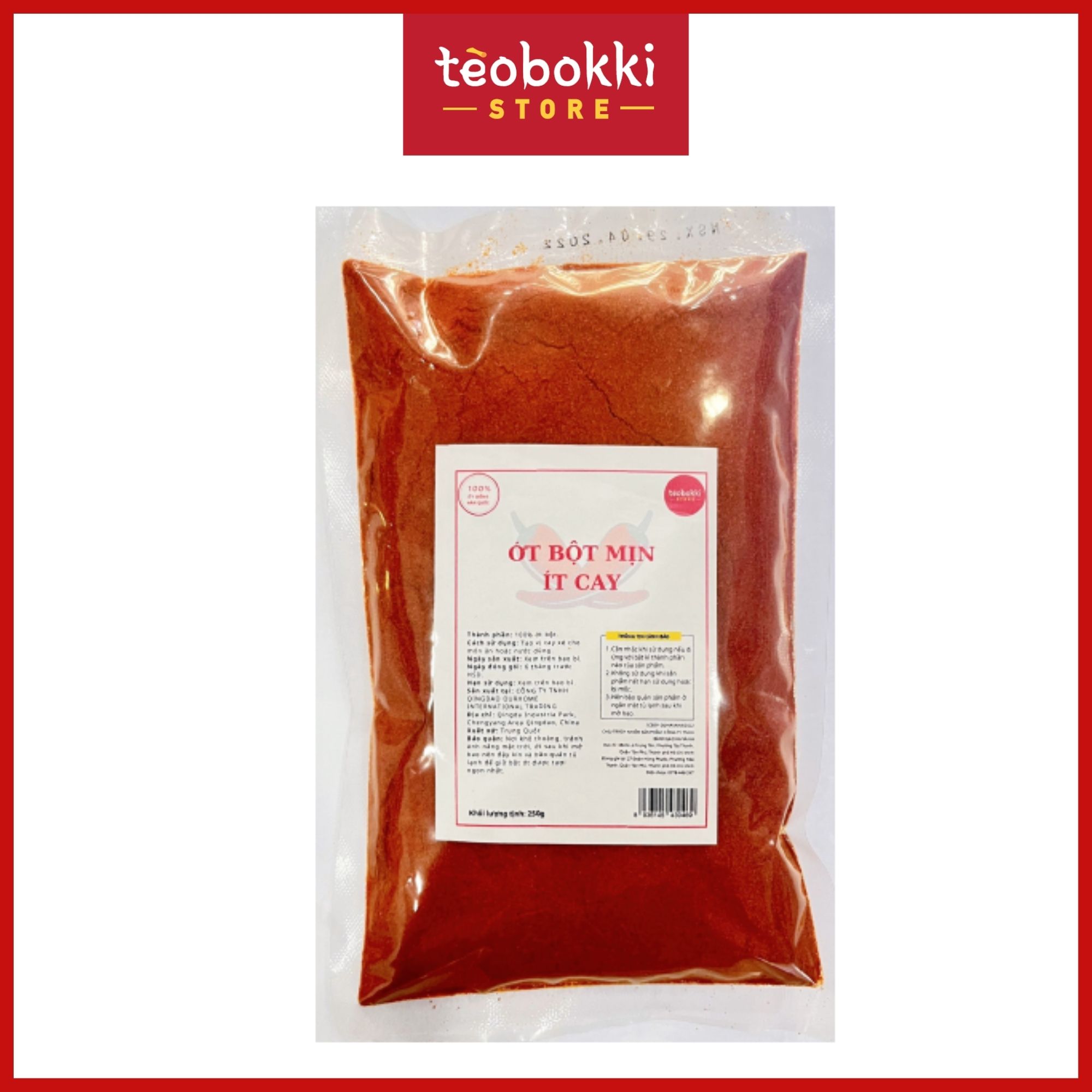 Ớt Bột Giống Hàn Quốc Mịn 250g