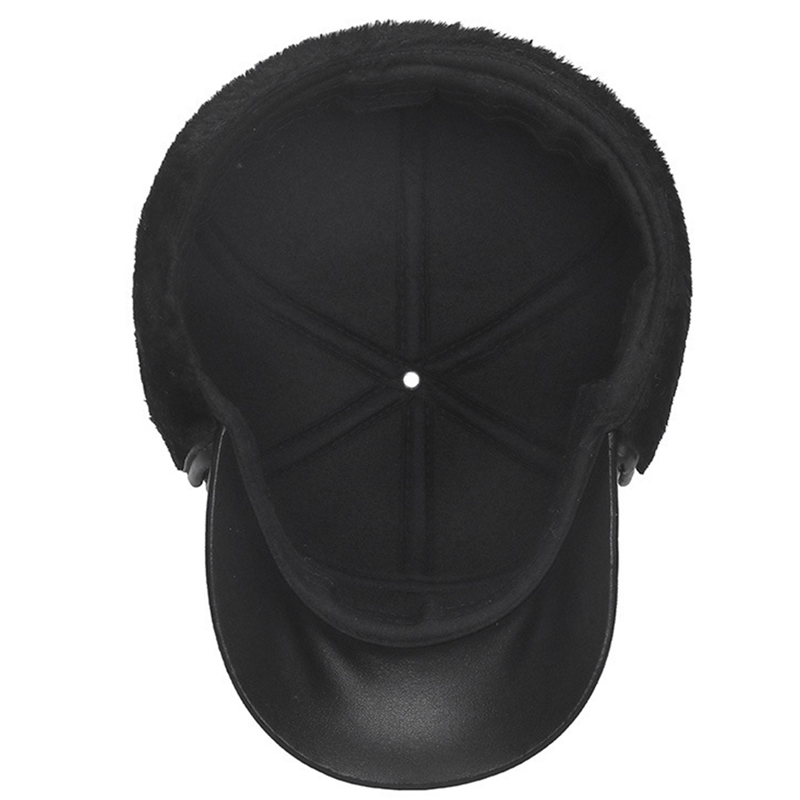 Winter Warm Cap Baseball Cap Men Snapback Dad Hats Earflaps Plush Baseball Hat Winter Warm Ears Protected Cap