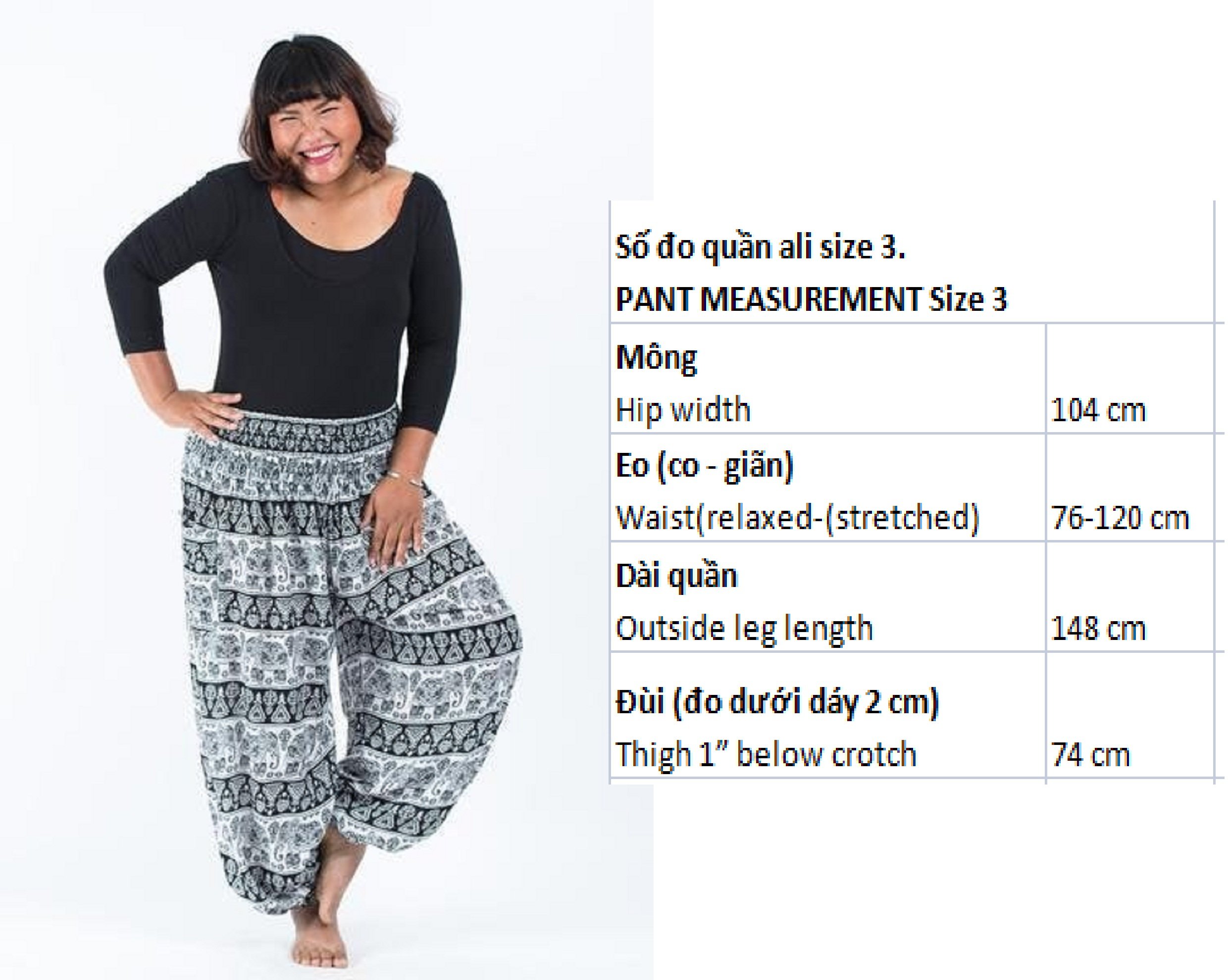 Quần alibaba size 3(68-85kg)
