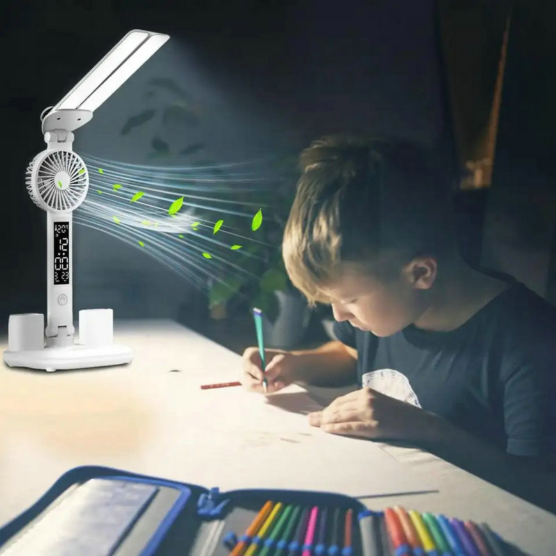 JIASHI Đèn bàn đèn học ký túc xá đèn bảo vệ mắt sạc đèn bàn đèn đầu giường Đèn Bút đa chức năng đèn học để bàn cho bé đen học để bàn đèn sạc tích điện đèn học để bàn chống cận thị