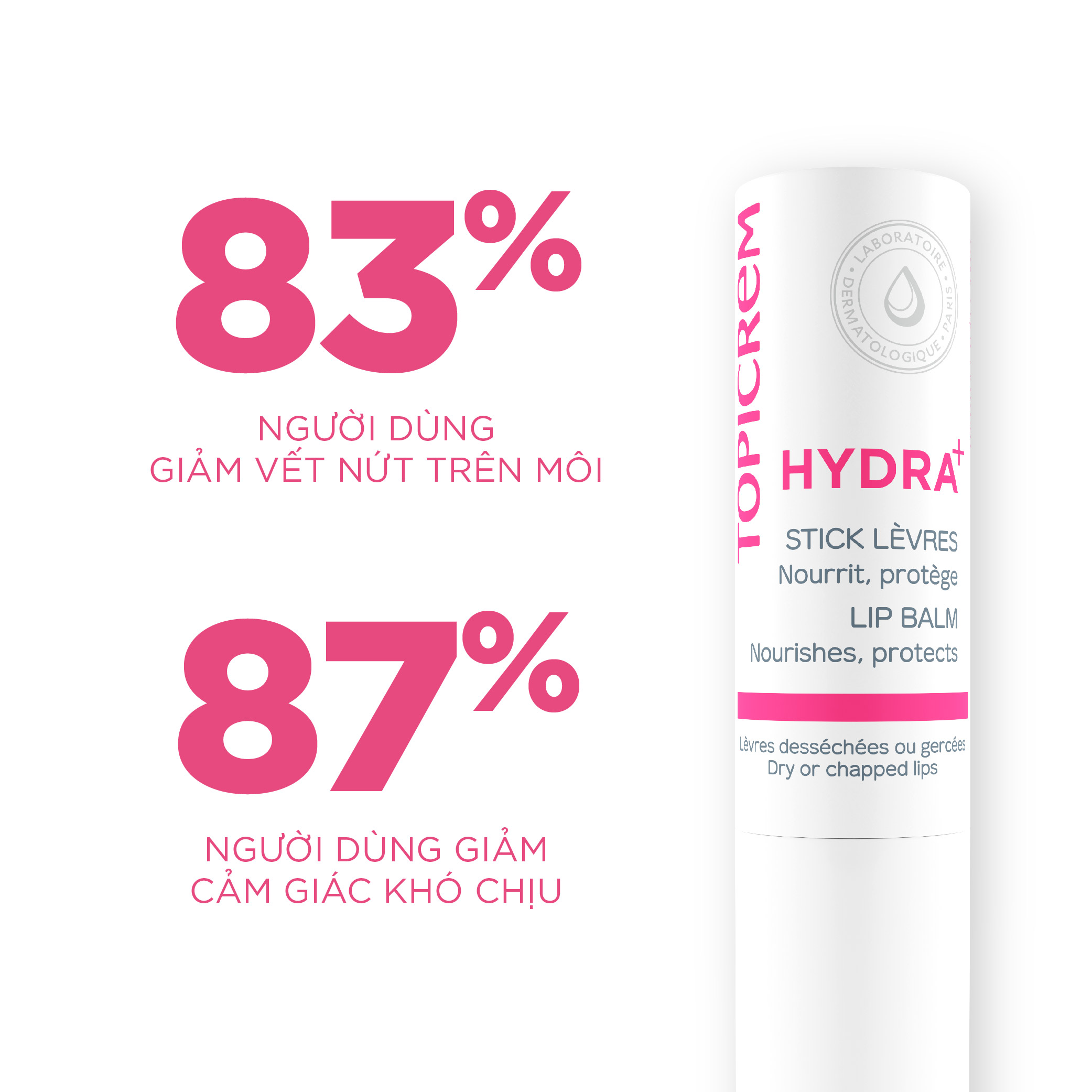 Son dưỡng môi Topicrem Hydra+ Lip Balm 4g