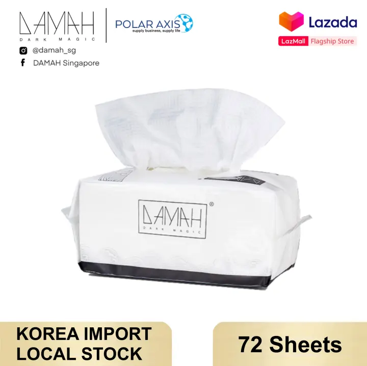 Made In Korea Damah Facial Cotton Tissue 72s Pack For Sensitive Skin And Babies Ultra Soft Strong Absorbent 100 Natural Cotton Dry Wet Use Lazada Singapore
