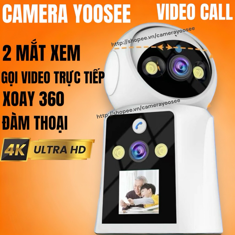 Camera YooSee xoay 360 - Xem đêm có màu - Siêu nét 2K