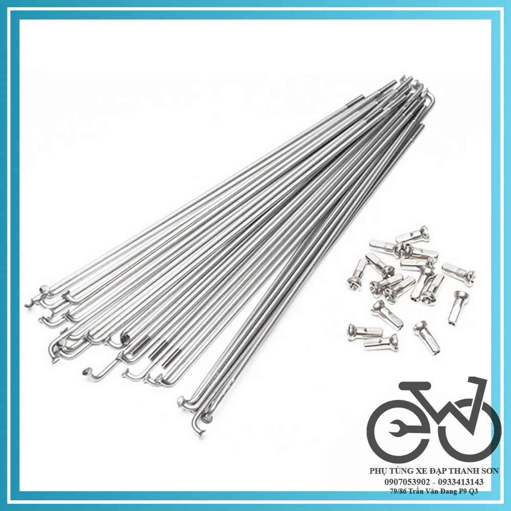 Nan hoa, căm xe đạp inox không rỉ (giá 1 cái)
