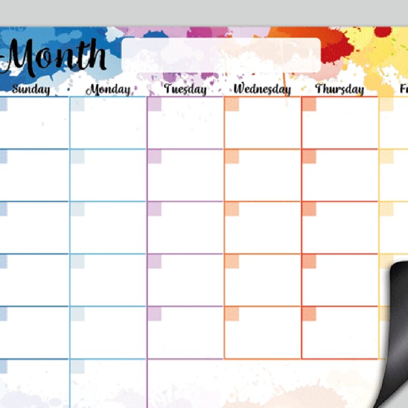 Soft tablet for refrigerator monthly/weekly board calendar schedule board for school office supplies