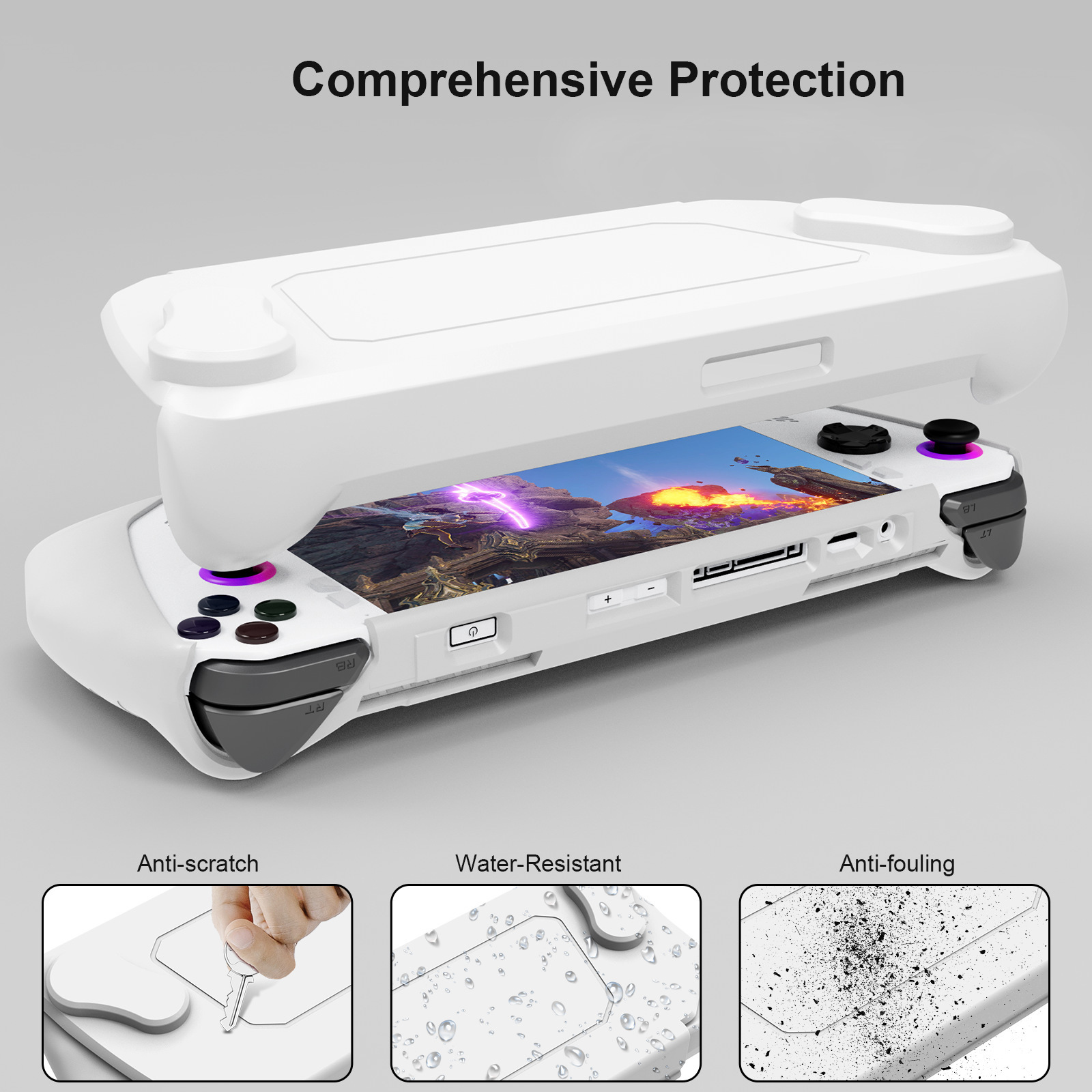 Cho ROG Ally Console trường hợp bảo vệ Bảo vệ Chống Sốc bìa với chân đế trường hợp bảo vệ phụ kiện