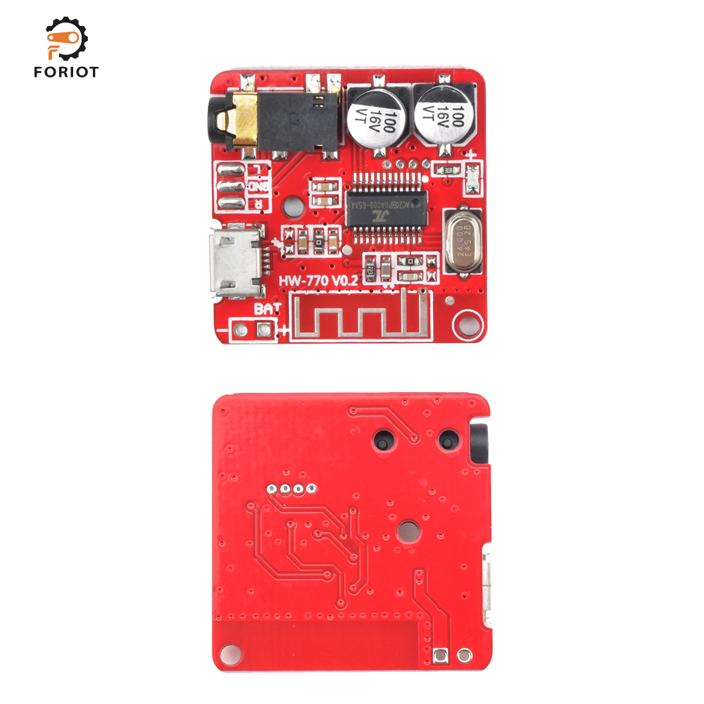 Foriot MP3 Bluetooth Decoder Board Lossless Car Speaker Audio Amplifier Board Modified Bluetooth 5.0 Circuit Stereo Receiver Module 5V