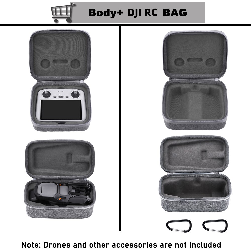 Carrying case for dji mavic 3 pro drone dji rc/rc-n1 remote controller storage bag handbag portable suitcase hard shell box