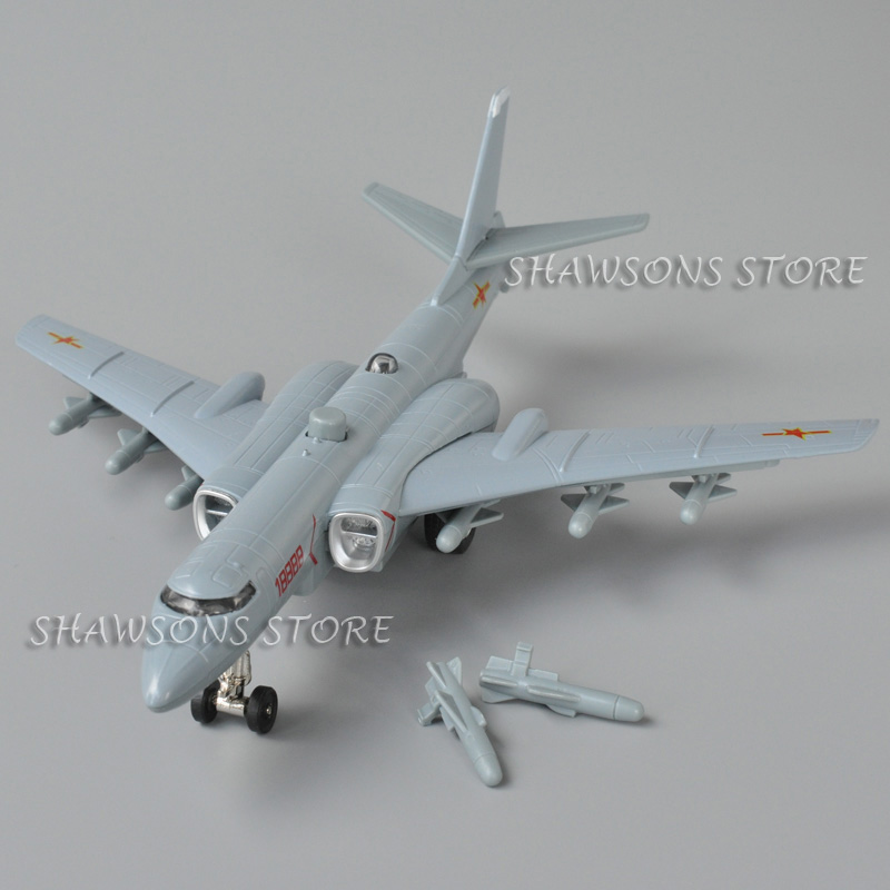 1150 Scale Diecast Metal Military Aircraft Model Toy Hong 6K China Bomber Bombing Plane With