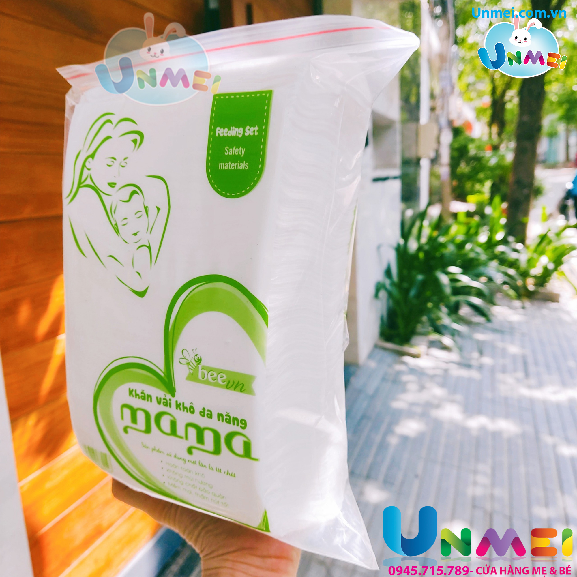 [Hoàn Tiền 10%] [Freeship 20K] Khăn Vải Khô đa năng Mama 320gr