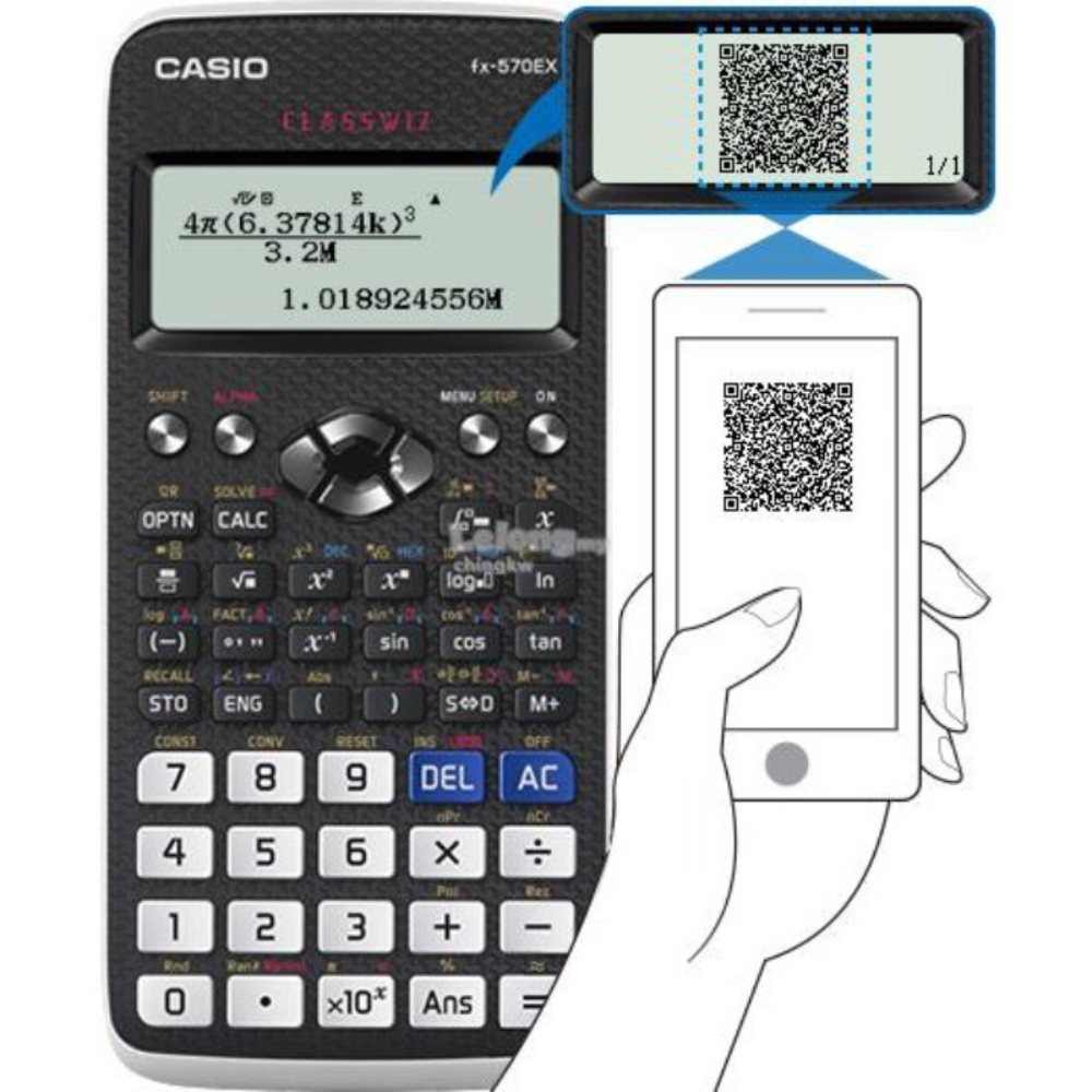 Casio fx-570EX Scientific Calculator 552 Functions Student examination Mini Calculator big