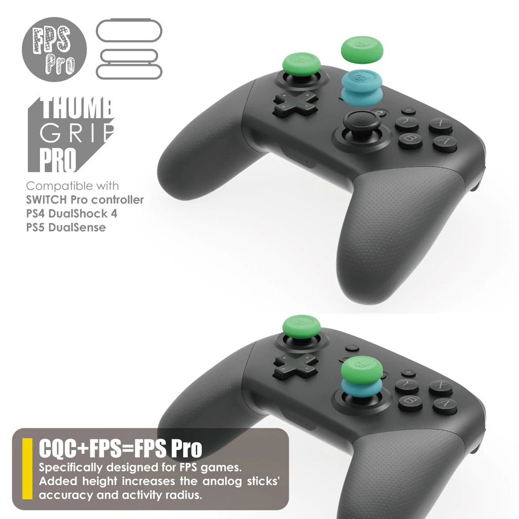 Skull co. Thumb Grip Set ของแท้ ใช้กับจอย PS4 PS5 Joy Pro Switch ได้