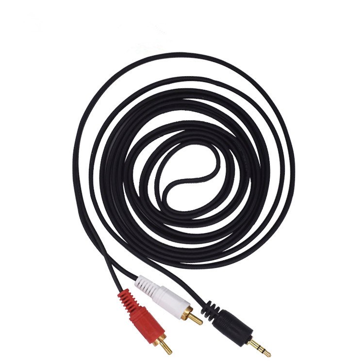 Dây cáp loa bông sen 1 ra 2 từ đầu 3.5mm to AV 2 RCA 1.5m một sợi