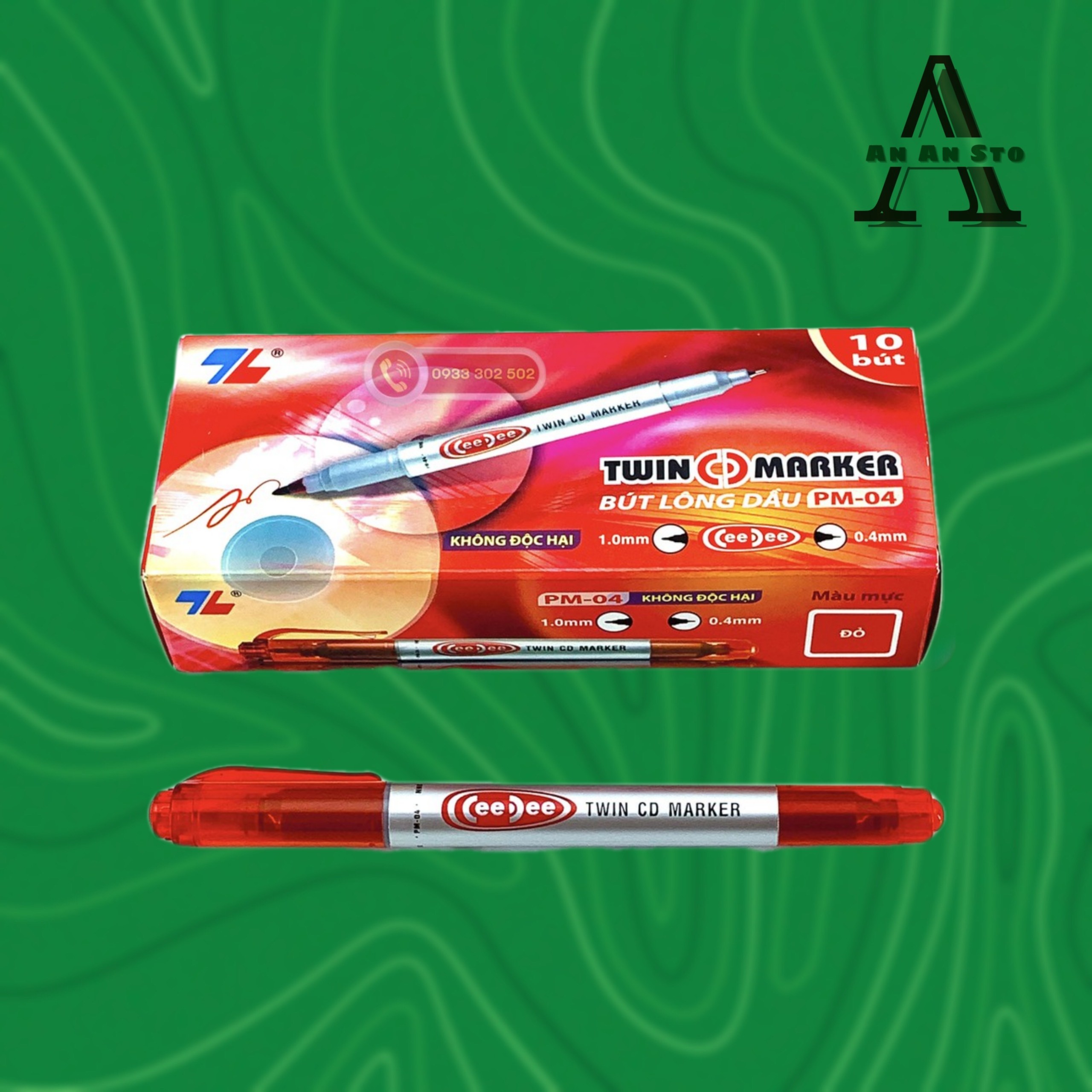 BÚT DẠ KÍNH - BÚT LÔNG DẦU THIÊN LONG PM-04