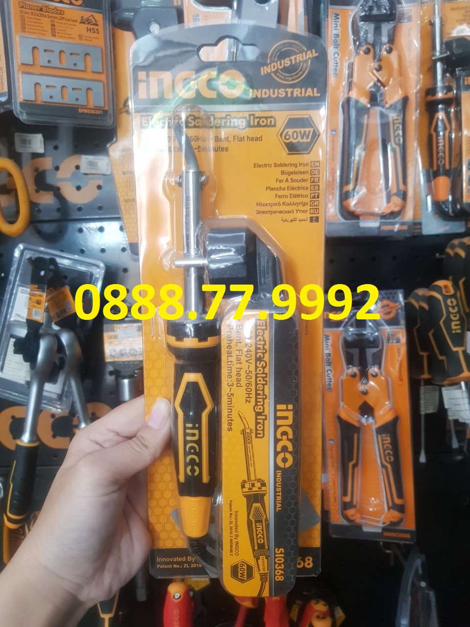 Mỏ hàn chì ingco si0368 máy hàn công suất đầu vào 60w thời gian làm nóng 3-5 phút