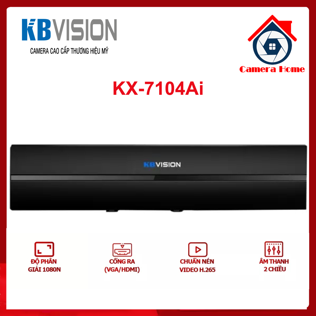 [BÁN LẺ - GIÁ SỈ]Đầu ghi hình 4 8 kênh KBVision KX-7104Ai 7108Ai hỗ trợ chức năng SMD Plus giúp hạn chế báo động giả-Camera Home thumbnail