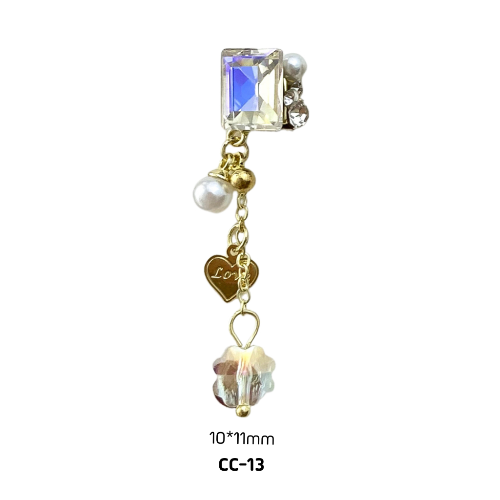 Charm đá khối kiểu treo cao cấp đính móng tay cc