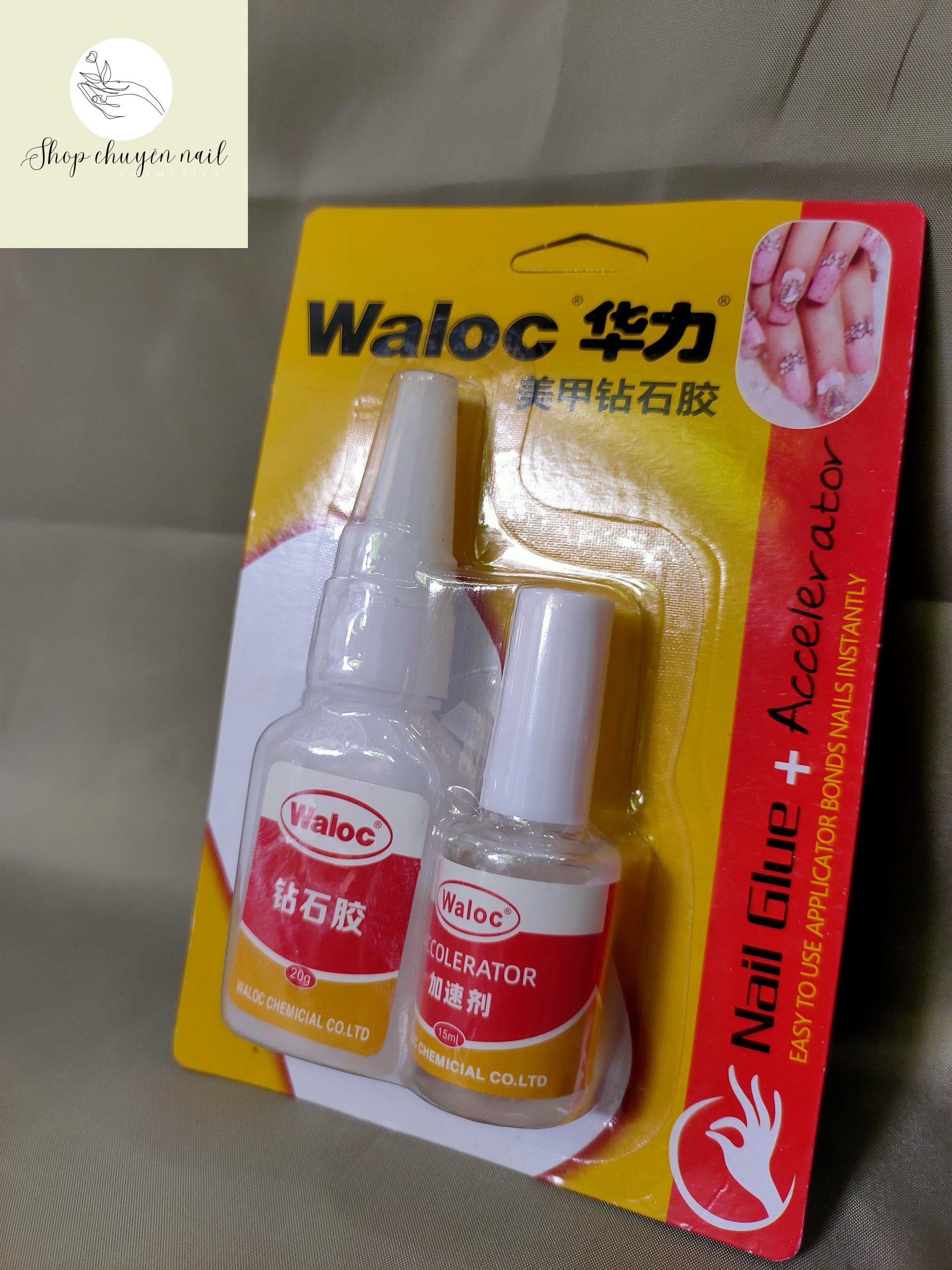 Keo dán móng Waloc