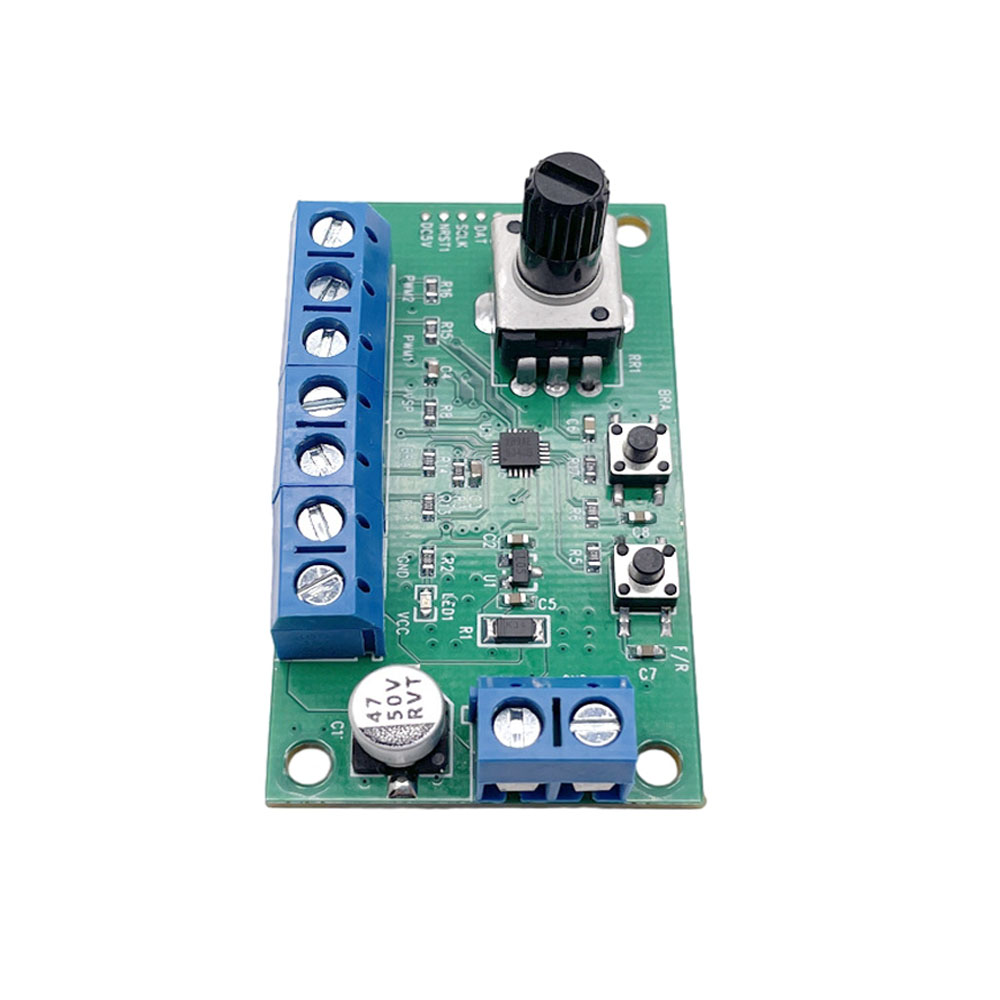 12V Brushless DC Motor Speed Controller 2A Max Motor Speed Adjustable Board DC Motor PWM Forward and Reverse Control Module