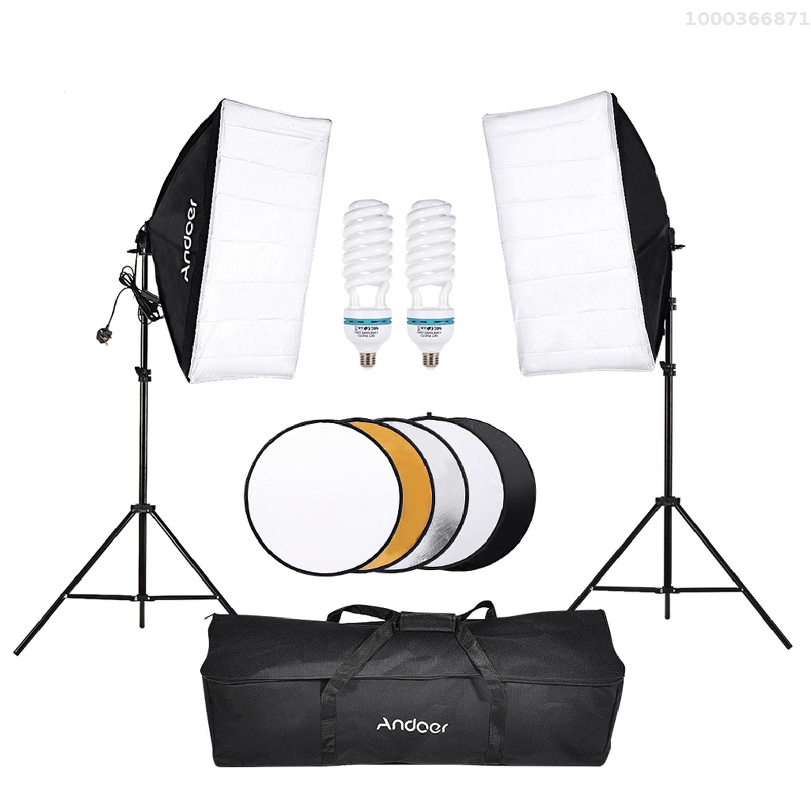 Andoer Photography Studio Softbox Lighting Tent Kit Photo Video