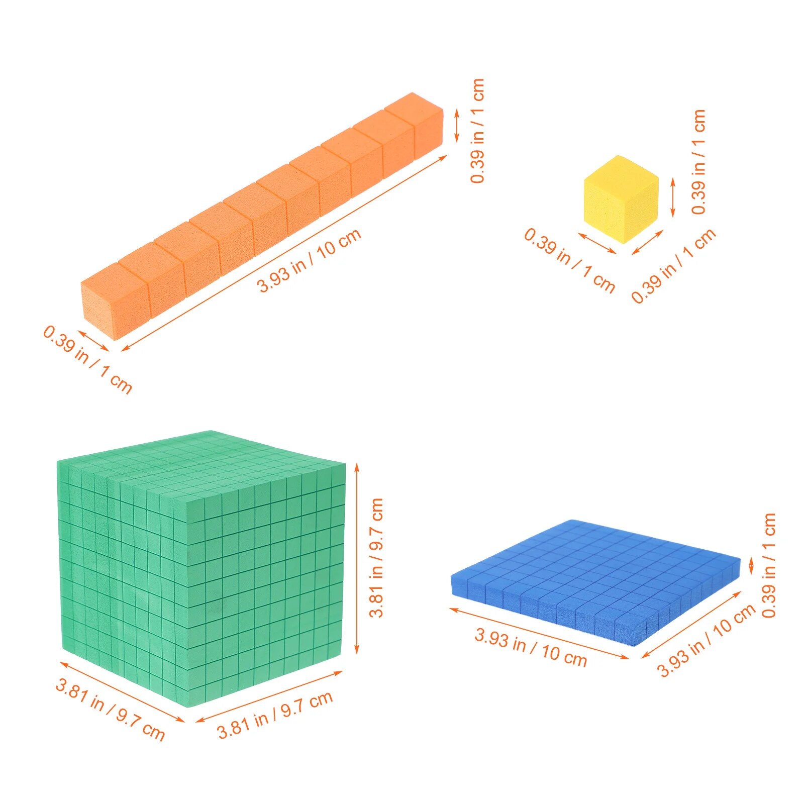 Demonstration Box Stack Kids Building Blocks Learning Children Educational Counting Cube Building