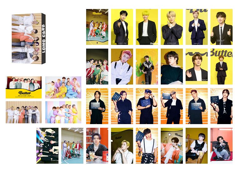 lomo BTS MV  Butter 1 hộp 30 tấm
