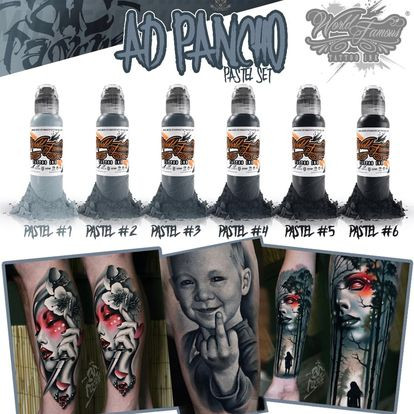 A.D. PANCHO PASTEL GREY SET 6 CHAI 1oz
