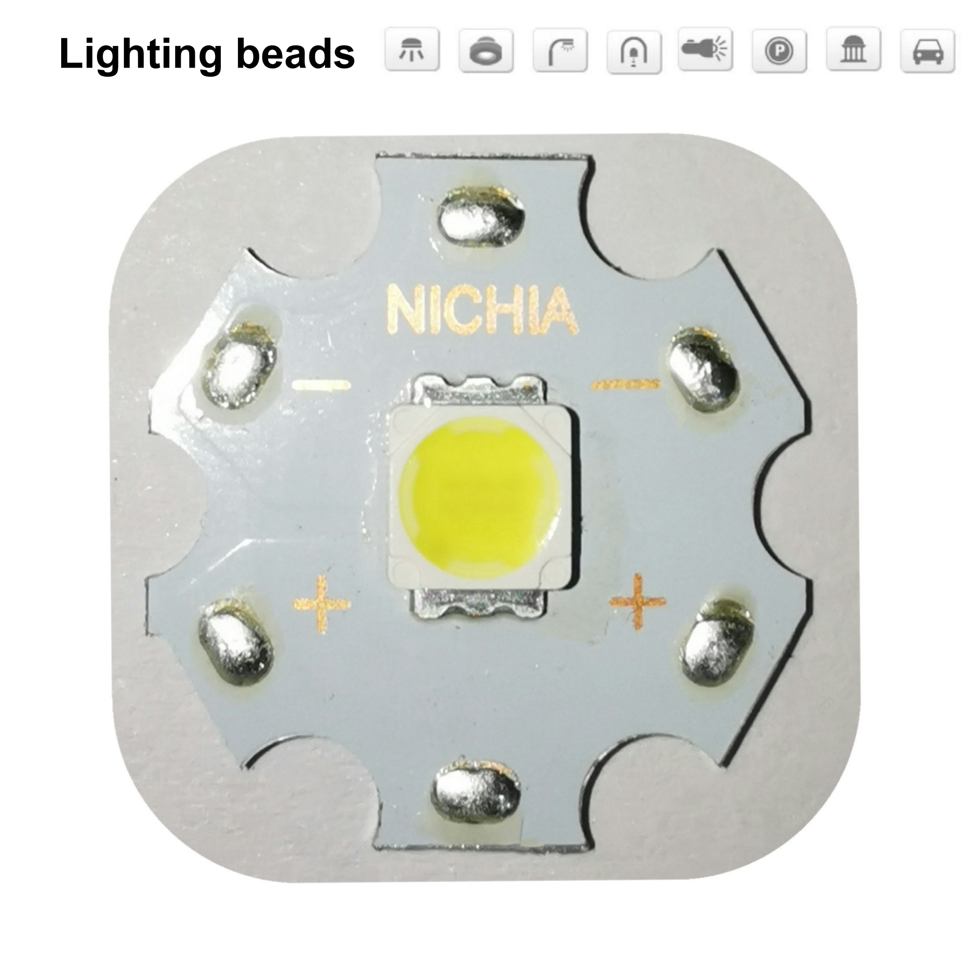 【UrbanNomad】10PCS NICHIA Cree MKR MK-R LED 5060 Emitter 3W 3V Warm ...