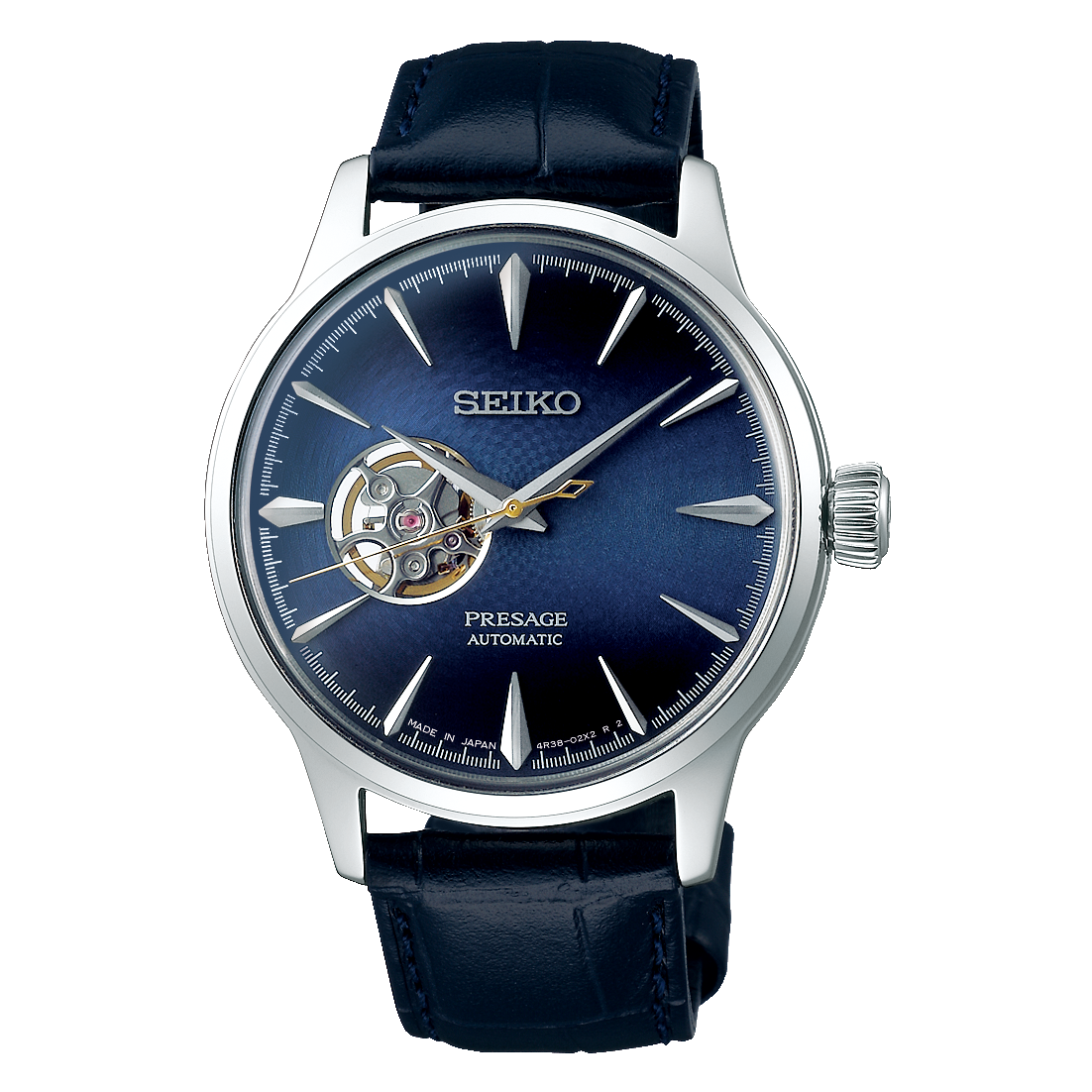 BNIB Seiko Presage Cocktail Time Blue Moon Open Heart SARY155 SSA405J1  SSA405J SSA405 Made in Japan Blue Dial Leather Strap Men Watch (Preorder) |  Lazada Singapore
