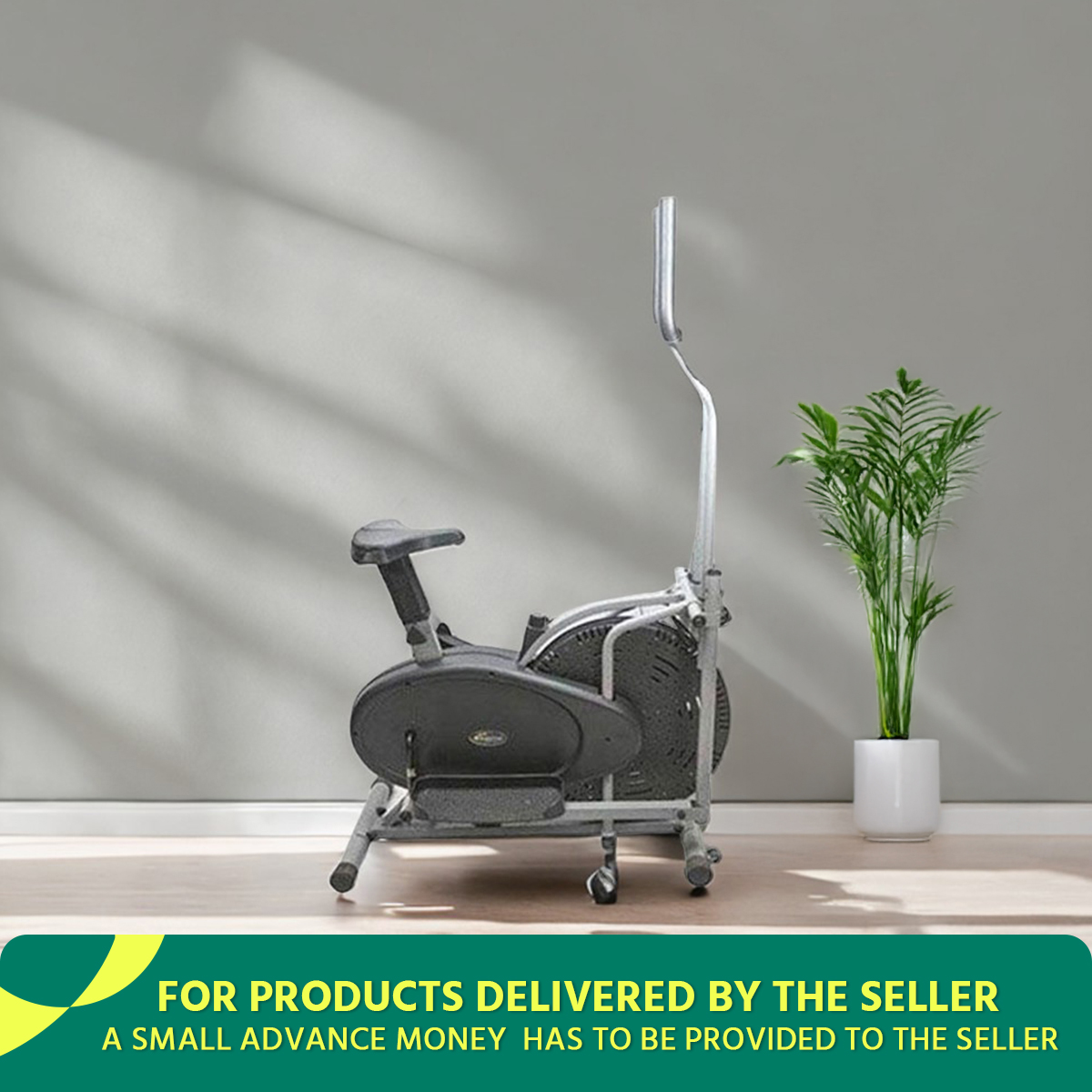 ORB16 Upright Exercise Fan Cycle - Silver and Grey