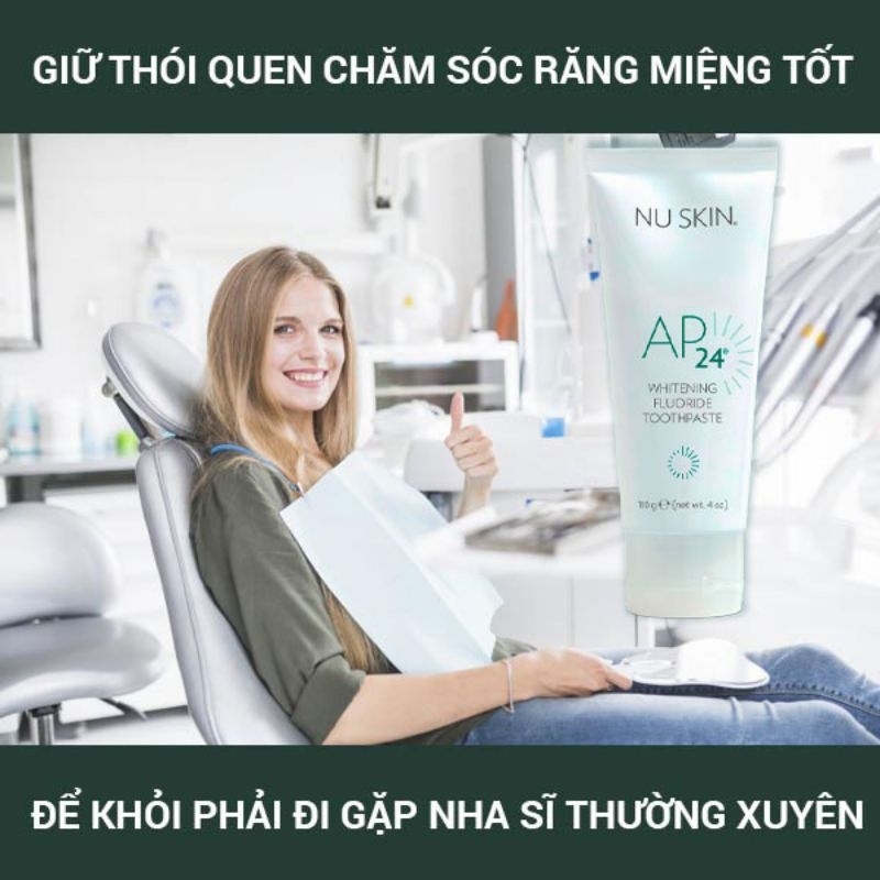 Kem đánh răng trắng sáng AP-24 Whitening Fluoride Toothpaste Nuskin
