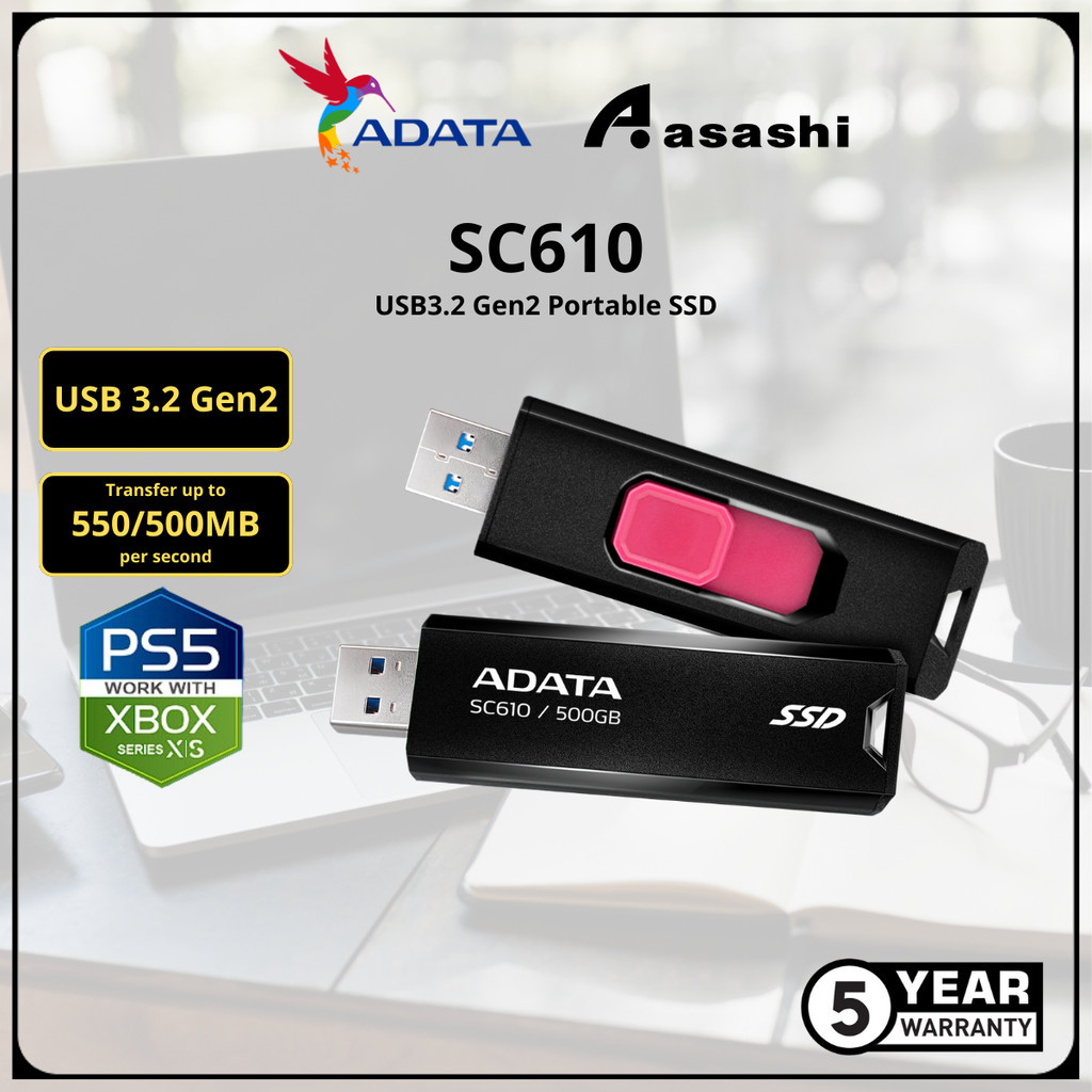 Adata SC610 500GB 1TB Gen2 Portable SSD Lazada Lazada