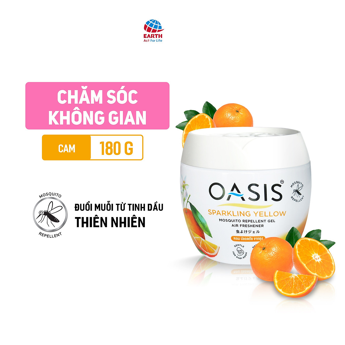 Sáp thơm phòng đuổi muỗi OASIS (Nhiều lựa chọn hương)